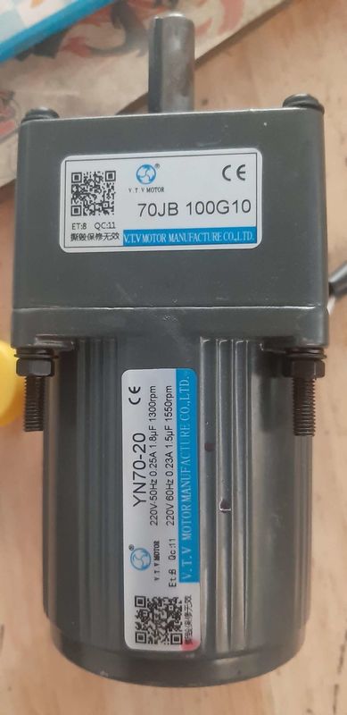 YN70-20 70JB20G10 3 Phase Small Ac Gear Motor For Soya Bean Milk Machine